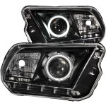 2012 Ford Mustang Projector Headlights Black CCFL Halo LED