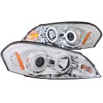 2009 Chevy Impala Clear Projector Headlights with CCFL Halo and LED
