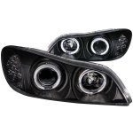 Infiniti I35 2002-2004 Black Projector Headlights with Halo