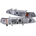 1990 Acura Integra Clear Projector Headlights with Halo