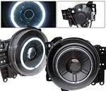 2008 Toyota FJ Cruiser Black Projector Headlights CCFL Halo