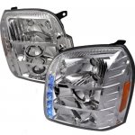 2009 GMC Yukon XL Clear Projector Headlights with LED