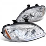 1999 Honda Civic Clear Projector Headlights with LED Daytime Running Lights