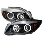 Scion tC 2005-2007 Black Dual Halo Projector Headlights with LED