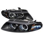 1997 Chrysler Sebring Coupe Black Dual Halo Projector Headlights with LED