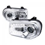 2006 Chrysler 300C Projector Headlights LED DRL Chrome