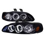 1992 Honda Civic Smoked Halo Projector Headlights with LED