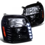 2014 GMC Yukon Denali Smoked Projector Headlights LED