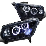 2013 Ford Mustang Smoked Projector Headlights with LED