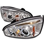 2007 Chevy Malibu Clear Dual Halo Projector Headlights with LED