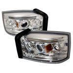 2006 Dodge Dakota Clear Dual Halo Projector Headlights with LED