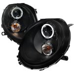 2011 Mini Cooper Black Halo Projector Headlights