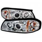 2003 Chevy Impala Clear Dual Halo Projector Headlights with LED