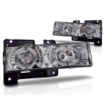 1997 GMC Yukon Clear Halo Projector Headlights