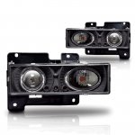 1995 GMC Sierra Black Halo Projector Headlights