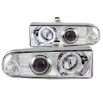 1999 Chevy S10 Pickup Projector Headlights Chrome Halo