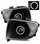 2006 Honda Element Projector Headlights Black CCFL Halo LED