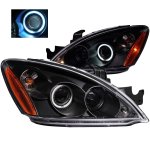 Mitsubishi Lancer 2004-2007 Black LED Halo Projector Headlights