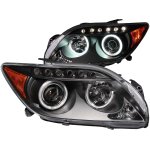 2006 Scion tC Projector Headlights Black CCFL Halo LED