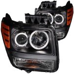 2011 Dodge Nitro Projector Headlights Black CCFL Halo