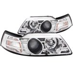 2000 Ford Mustang Projector Headlights Chrome