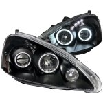 2005 Acura RSX Black Projector Headlights CCFL Halo LED