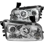 2010 Dodge Charger Projector Headlights Chrome CCFL Halo LED