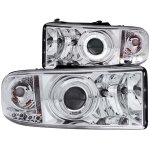 1998 Dodge Ram 3500 Projector Headlights Chrome Halo LED