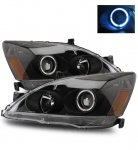 2004 Honda Accord Projector Headlights Black Halo