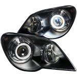 Chrysler Pacifica 2007-2008 Projector Headlights Black CCFL Halo