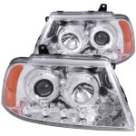 2003 Lincoln Navigator Projector Headlights Chrome Halo LED