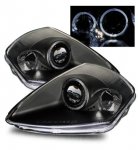 2001 Mitsubishi Eclipse Projector Headlights Black Halo LED