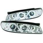 1999 Pontiac Grand Prix Projector Headlights Chrome Halo LED