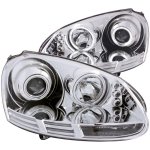 2008 VW GTI Projector Headlights Chrome CCFL Halo LED