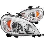 1998 Mercedes Benz M Class Projector Headlights Chrome Halo