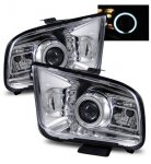 2008 Ford Mustang Projector Headlights Chrome CCFL Halo