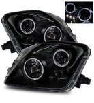 1998 Honda Prelude Projector Headlights Black Halo LED