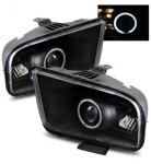 2008 Ford Mustang Projector Headlights Black CCFL Halo