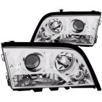 1998 Mercedes Benz C Class Projector Headlights Chrome