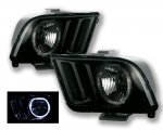 2005 Ford Mustang Smoked Halo Euro Headlights