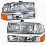 1999 Chevy S10 Clear Euro Headlights and Bumper Lights Set