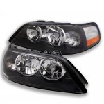 2003 Lincoln Town Car Black Euro Headlights