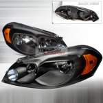 Chevy Monte Carlo 2006-2007 Depo Black Euro Headlights