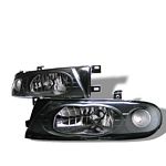 Nissan Altima 1993-1997 Black Euro Headlights