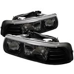 2002 Chevy Silverado Black Crystal Headlights