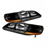 1999 Honda Accord Black Euro Headlights