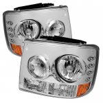 2000 Chevy Silverado Clear Headlights and Bumper Lights Conversion with LED