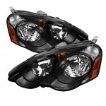 2004 Acura RSX Black Euro Headlights