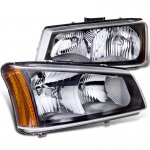 2004 Chevy Avalanche Black Euro Headlights