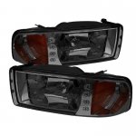 1996 Dodge Ram 3500 Smoked Euro Headlights with LED